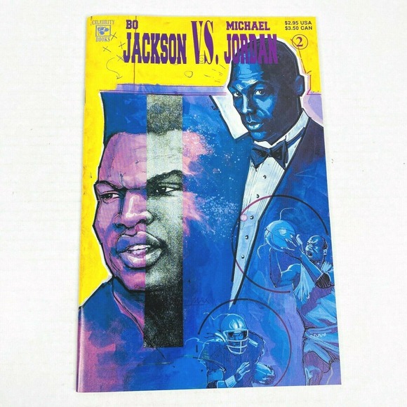 BO‎ JACKSON VS MICHAEL JORDAN 2 CELEBRITY COMICS - Picture 1 of 8